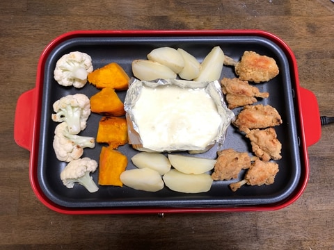 ホットプレートレシピ チーズフォンデュ